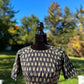 Black and gold butta blouse