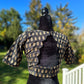 Black and gold butta blouse