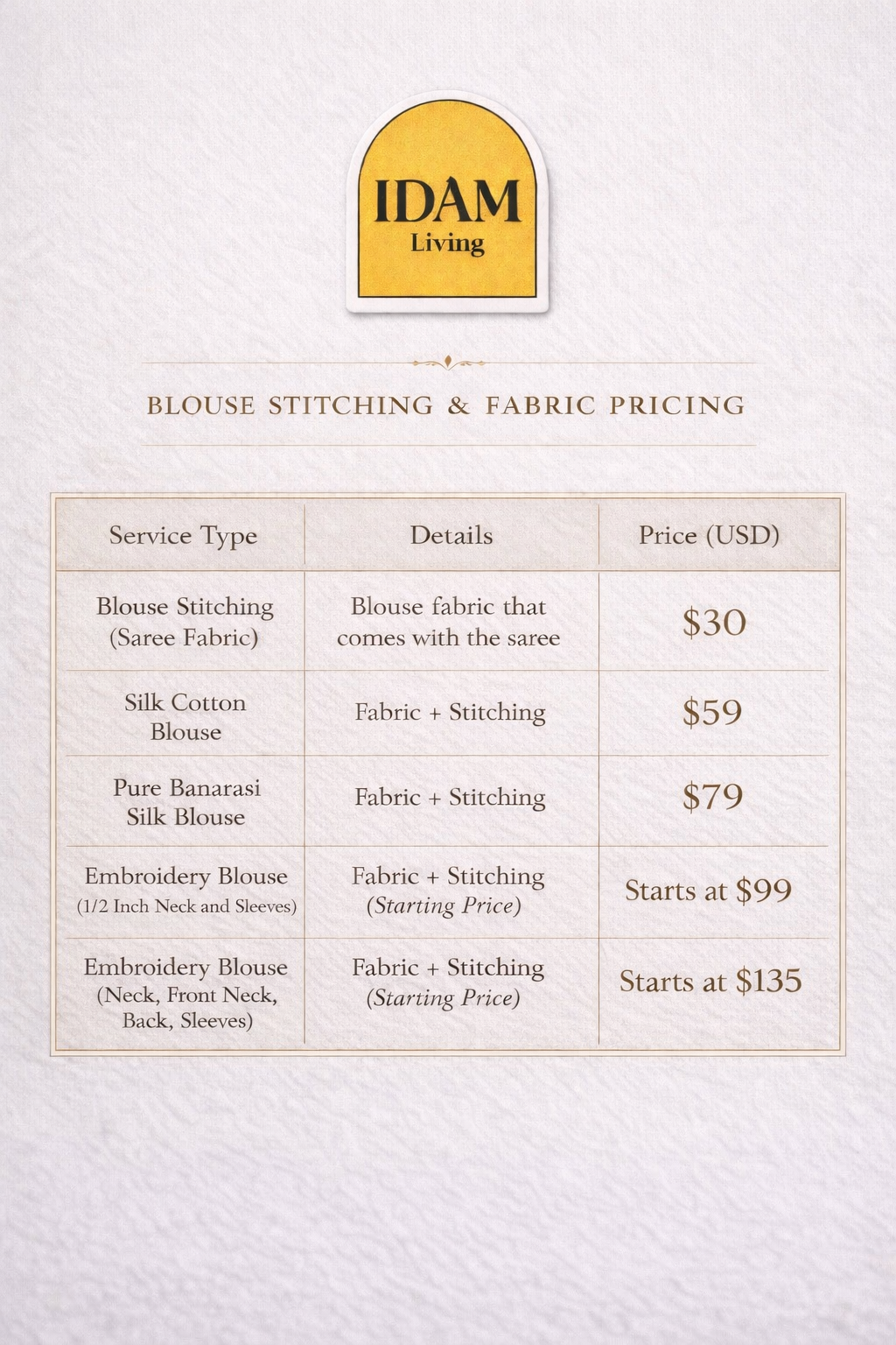 Blouse Stitching Service | Made-to-Measure