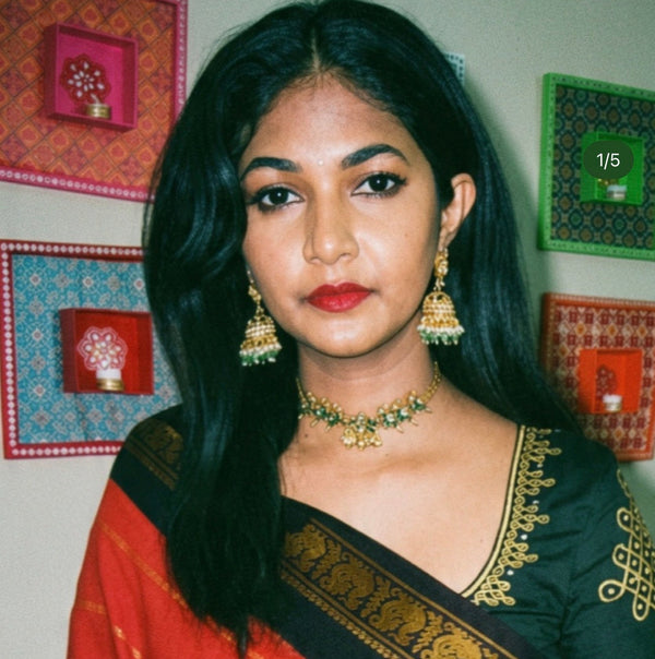 Idam Living saree shared by a client on Instagram