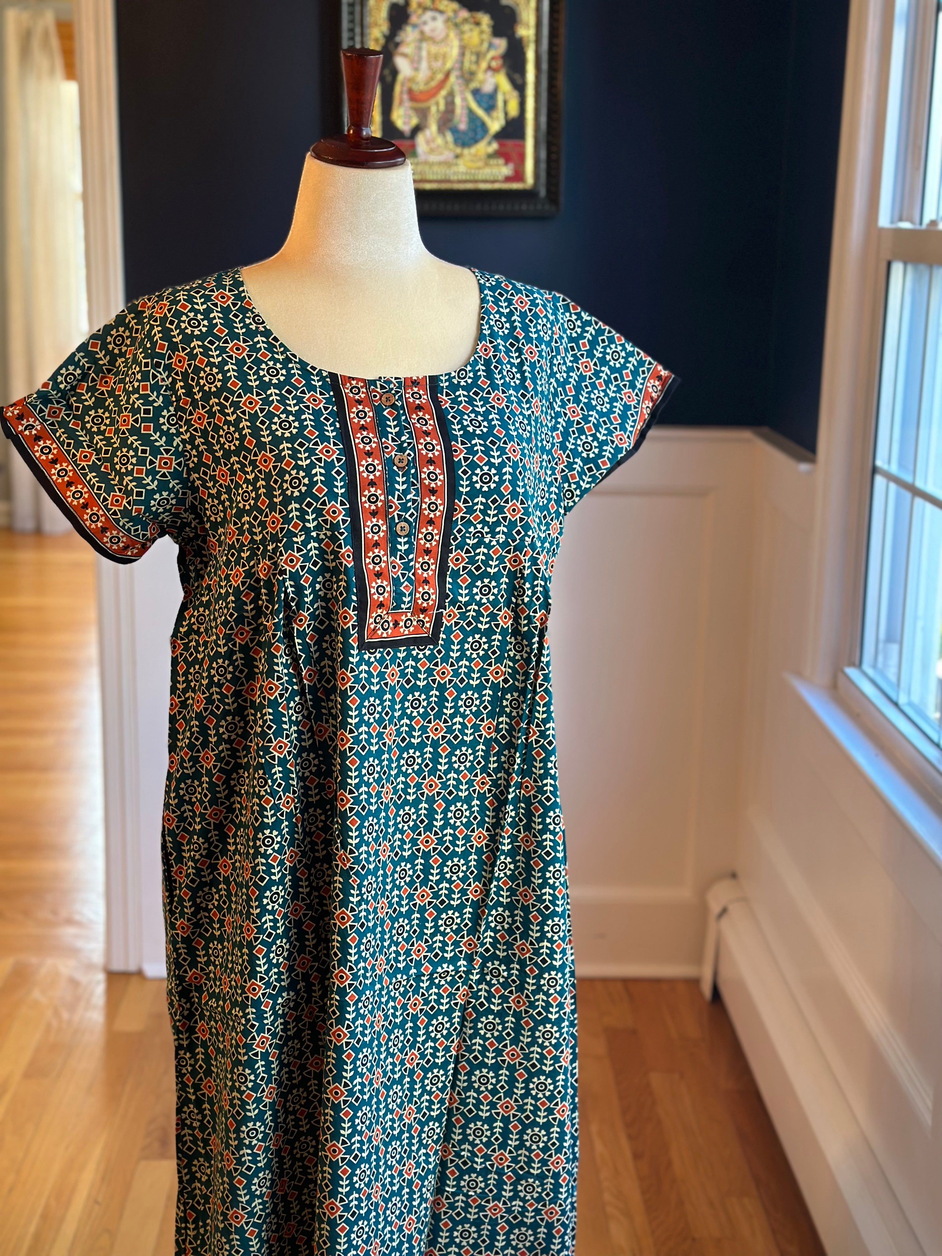 Kalamkari night outlet dress