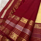 Pallu of the Kanchi Pattu saree in antique gold with Varisaipet banding — serene gold ground resolving the floral body