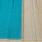 Ivory border of the Kanjipuram Kanchi Kattam saree showing the Pillayar Reku at the body-border junction in pale gold zari