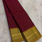 Pallu of the Kanjipuram lightweight saree in antique gold with dense Varisaipet multi-band zari structure