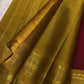 Handwoven pure silk Kanjipuram lightweight saree in arakku red with scattered Nakshatra Butta in gold zari and grand antique gold Varisaipet border — Idam Living