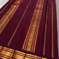 Pallu of the Kanjivaram saree in maroon with dense Varisaipet gold zari banding at full pallu scale