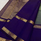 Green violet shot silk Kanjeevaram Rettapet saree with Kodi Malar creeper florals