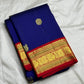 Red Kanchipuram pallu with large Kamalam medallion motifs in full-breadth gold zari — full spread