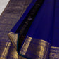 Royal Blue Handwoven Pure Silk Kanjivaram Saree with Mayil Chakram Butta