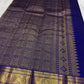 Royal Blue Handwoven Pure Silk Kanjivaram Saree with Mayil Chakram Butta