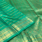 Jade green Kanjipuram Zari Kattam saree with double Muthu Seer