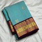 Deep maroon Kanchipuram pallu with grand full-breadth Kamalam and Kili gold zari motifs — full spread
