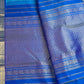 Aagaaya Neelam handwoven silk saree, detail view