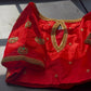 Designer silk blouse with intricate maggam embroidery and custom kemp stone embellishments