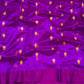 Orchid purple Chanderi handloom saree, alternate view of the deeper plum-purple border.