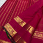 Close detail of the fine antique-gold zari lines forming the Kattam grid across the body.