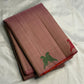 Antique Rose Handwoven Pure Silk Kanchipuram Saree with Twin Kili Butta in Silk Thread and Pattupet Weave