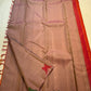 Antique Rose Handwoven Pure Silk Kanchipuram Saree with Twin Kili Butta in Silk Thread and Pattupet Weave