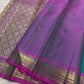 Aqua Turquoise pure silk Kanchipuram saree with antique-gold woven detailing.