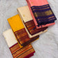 Arai Maadam half-temple motif detail, warm-ivory Kanjivaram Korvai saree