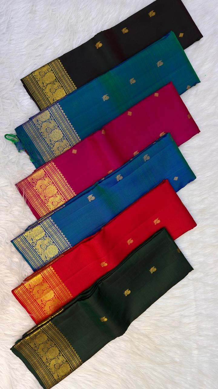 Arakku red diamond lattice zari pallu – Idam Living Pure Silk Kanchipuram saree