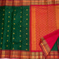 Pure Silk Kanjeevaram saree with Mayil and Chakram thanga-zari border