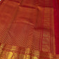 Deep Arakku Red Handwoven Pure Silk KanchiPattu Saree with Dark Korvai Zari Border