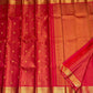 Radiant Red Handwoven Pure Silk Kanjeevaram Saree with Vairaoosi Zari Body and Mayil Butta Border