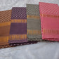 Authentic Sungudi handloom cotton saree with wax-resist pattern and tonal self rettapet border