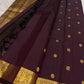 Pure silk Kanchivaram saree with ornate Annapakshi motifs woven in antique gold zari