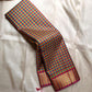 Kanchipattu silk saree in baby berry pink with antique gold border Paalum Pazhamum weave traditional zari detail