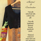 Banarasi Kimkhwab silk sleeve detail on black velvet blouse