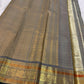 Warm Sand Beige pure silk Kanchipuram saree — gold butta
