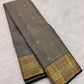 Warm Sand Beige pure silk Kanchipuram saree — vairaoosi weave