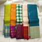 Betel Leaf Green Checked Handwoven Pure Silk Kancheepuram Saree with Deep Plum Korvai Vanasringaram Pallu