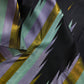 Black Handwoven Pure Silk Kanjipuram Saree with Multicolour Ettukol Temple Border