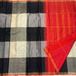 Black Silver Grey and Warm Ivory Handwoven Pure Silk Kanchipuram Paalum Pazhamum Saree