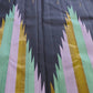 Black Handwoven Pure Silk Kanjipuram Saree with Multicolour Ettukol Temple Border