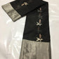 Black Handwoven Pattu Silk Chanderi Saree with Silver Zari Border and Reed Motif Pallu