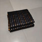 Black Pattu Silk Chanderi saree folded, full view