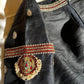 Black Tanjore Treasure pure silk hand-embroidered blouse by Idam Living