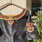 Black Tanjore Treasure pure silk hand-embroidered blouse by Idam Living