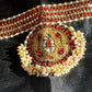 Black Tanjore Treasure pure silk hand-embroidered blouse by Idam Living