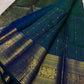Mayil and Kodi antique-gold zari work on Mayil Kazhuthu Pure Silk Kanchipuram pallu