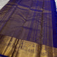Detail of the saree border: An Arakku red and gold border with repeated Yaanai motifs and fine geometric zari registers.
