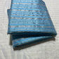 Blue handwoven Pattu Silk Chanderi saree