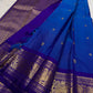 Deep Vadamalli Purple Kanchipuram border with dense classic-gold floral and scrolling zari ornament.