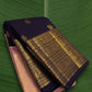 Blush pink and Kanchana purple double korvai Kanchipuram silk saree with 2gm traditional zari woven border.