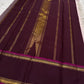 Blush Rose and Deep Plum Handwoven Pure Silk Kanchipuram Saree with Rettapet Vankipet Border
