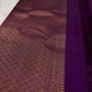 Bridal royal purple Kanjeevaram pure silk saree